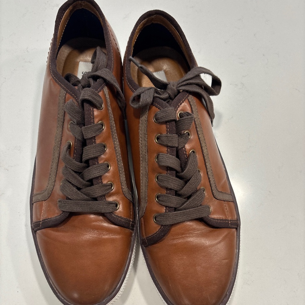 Steven Madden Men's Garnett Leather Sneakers Size 10